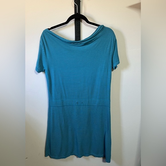 Frilufts Blue Striped Imperfection Dress Sz Med - Picture 2 of 8